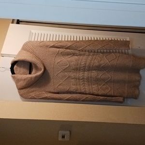 Kaisely Mohair Wool Blend Cable Knit Tunic Dress L